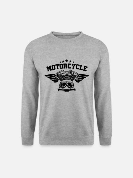 Motorcycle Star - Unisex Sweatshirt - salt & pepper