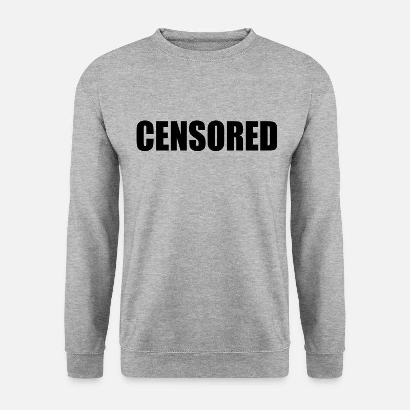 censored - Unisex Pullover - Weißgrau meliert