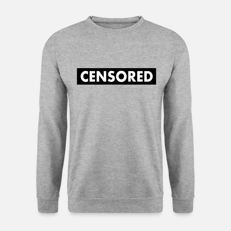 censored - Unisex Pullover - Weißgrau meliert