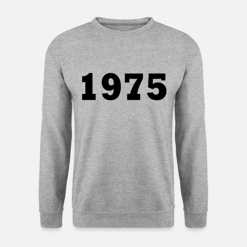 1975 - Unisex Pullover - Weißgrau meliert