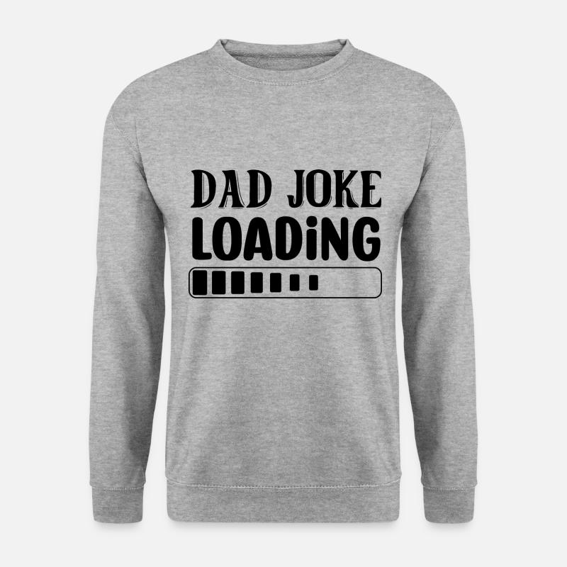 Dad Joke Loading - Unisex Pullover - Weißgrau meliert