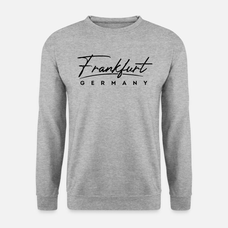 Frankfurt - Unisex Pullover - Weißgrau meliert
