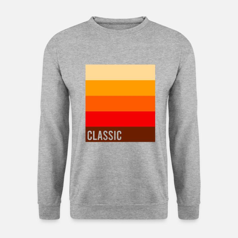 Klassik - Unisex Pullover - Weißgrau meliert