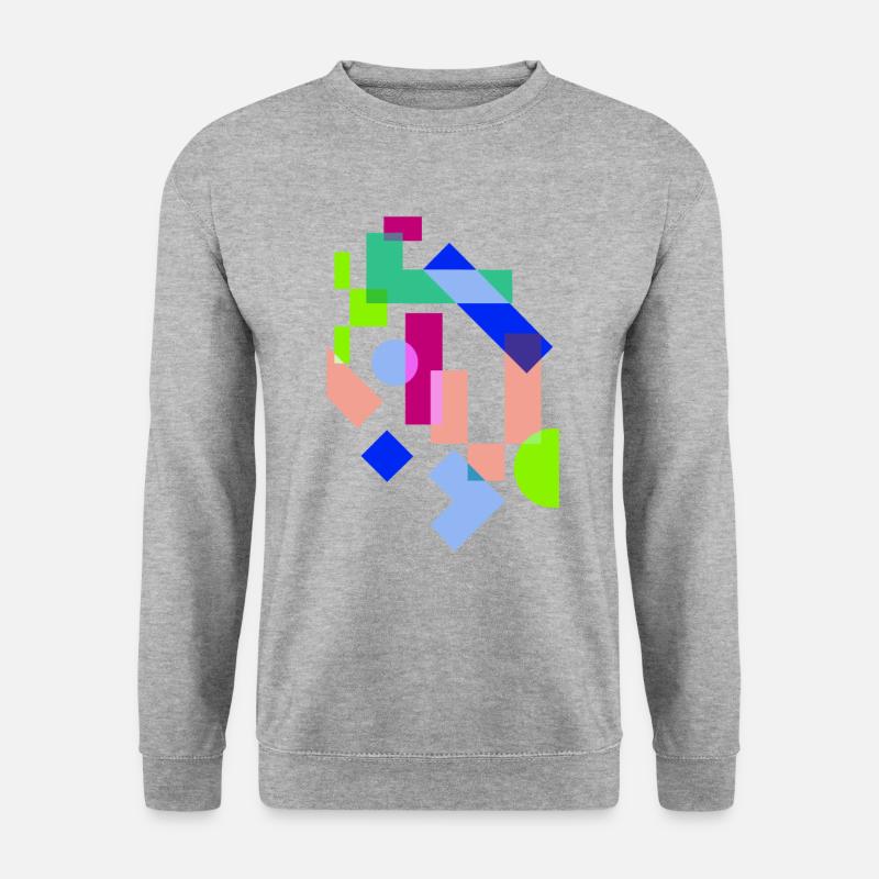 Kunst - Unisex Pullover - Weißgrau meliert
