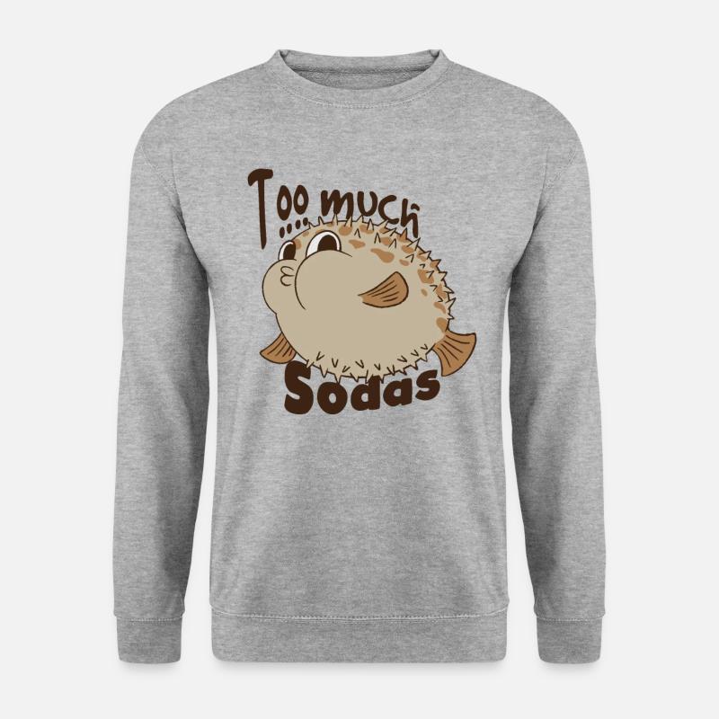 Soda Addict - Unisex Pullover - Weißgrau meliert
