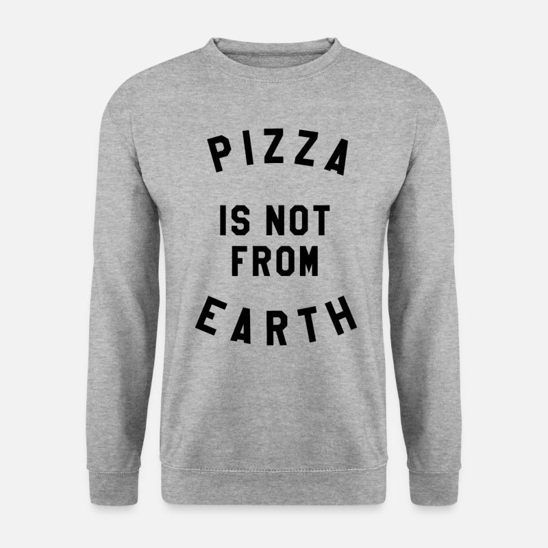 Spezielle Pizza - Unisex Pullover - Weißgrau meliert