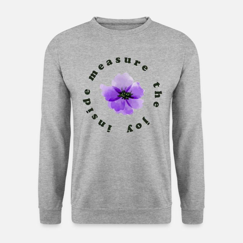 innerliche Freude - Unisex Pullover - Weißgrau meliert