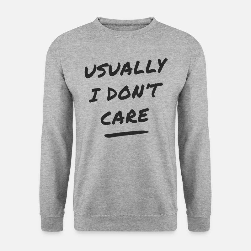 mir egal - Unisex Pullover - Weißgrau meliert