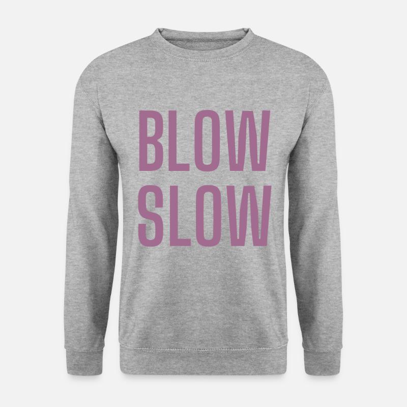 langsames pusten - Unisex Pullover - Weißgrau meliert