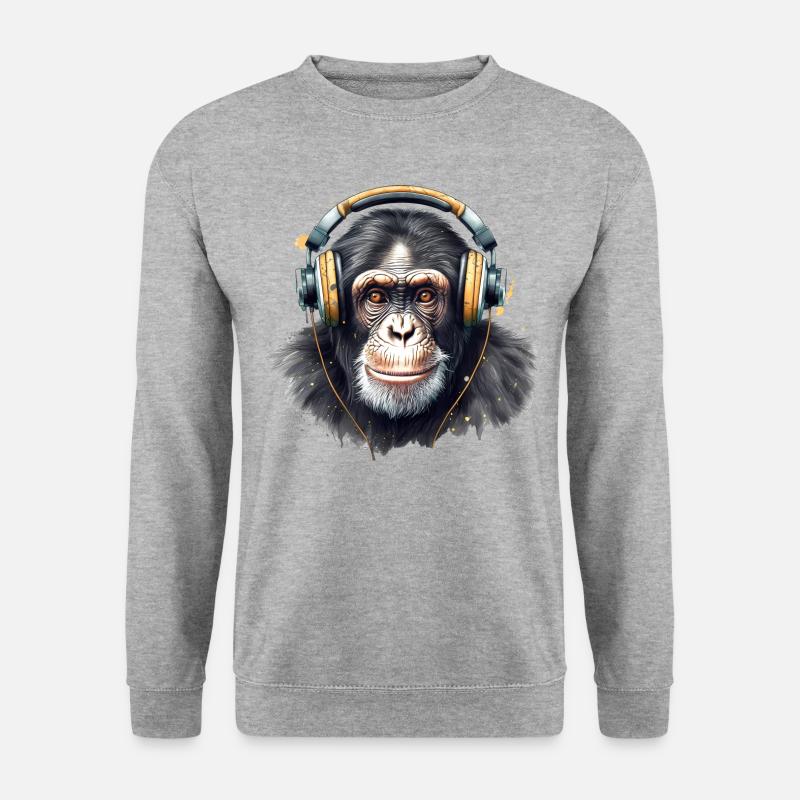 Groovy Chimp - Unisex Sweatshirt - salt & pepper
