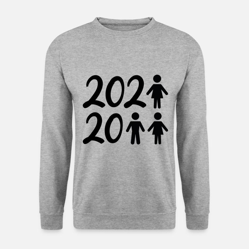 Familie 2021-2022 - Unisex Pullover - Weißgrau meliert
