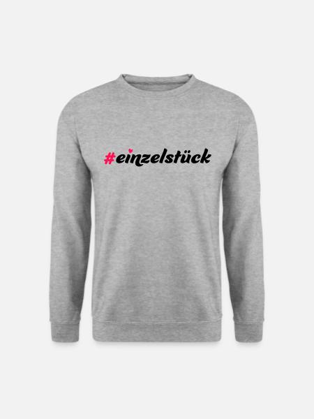 Einzelstück - Unisex Pullover - Weißgrau meliert