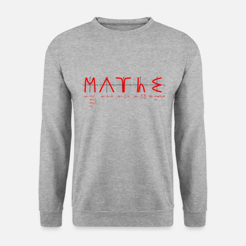 Math with functions red - Unisex Sweatshirt - salt & pepper