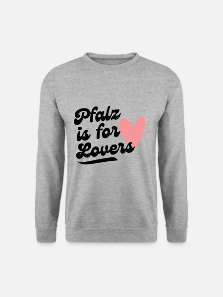 Pfalz is for lovers - Unisex Pullover - Weißgrau meliert