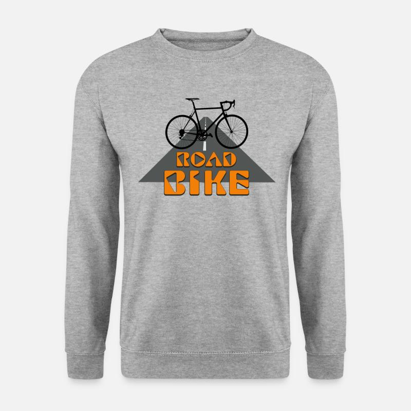 Rennrad - Unisex Pullover - Weißgrau meliert
