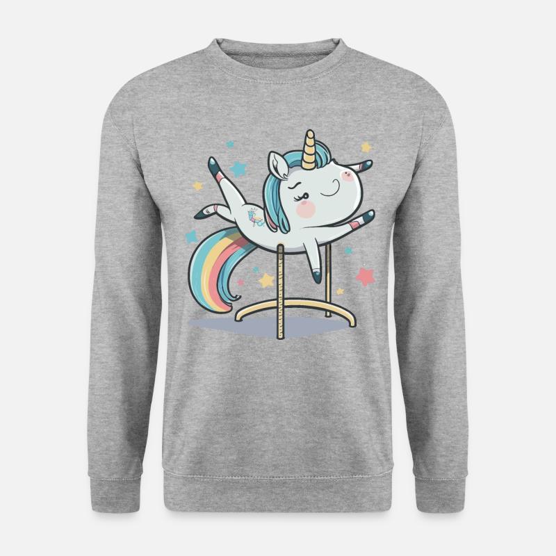 Magisches Gleichgewicht - Unisex Pullover - Weißgrau meliert