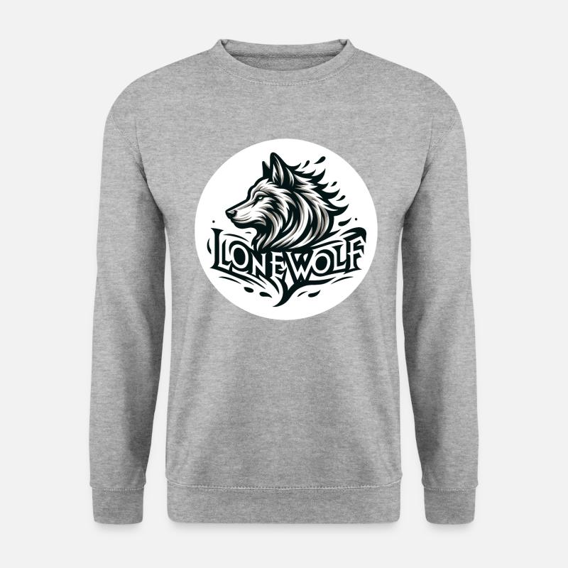 Lonewolf loner - Unisex Sweatshirt - salt & pepper