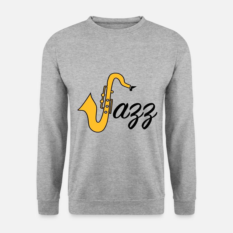 Jazz - Unisex Pullover - Weißgrau meliert