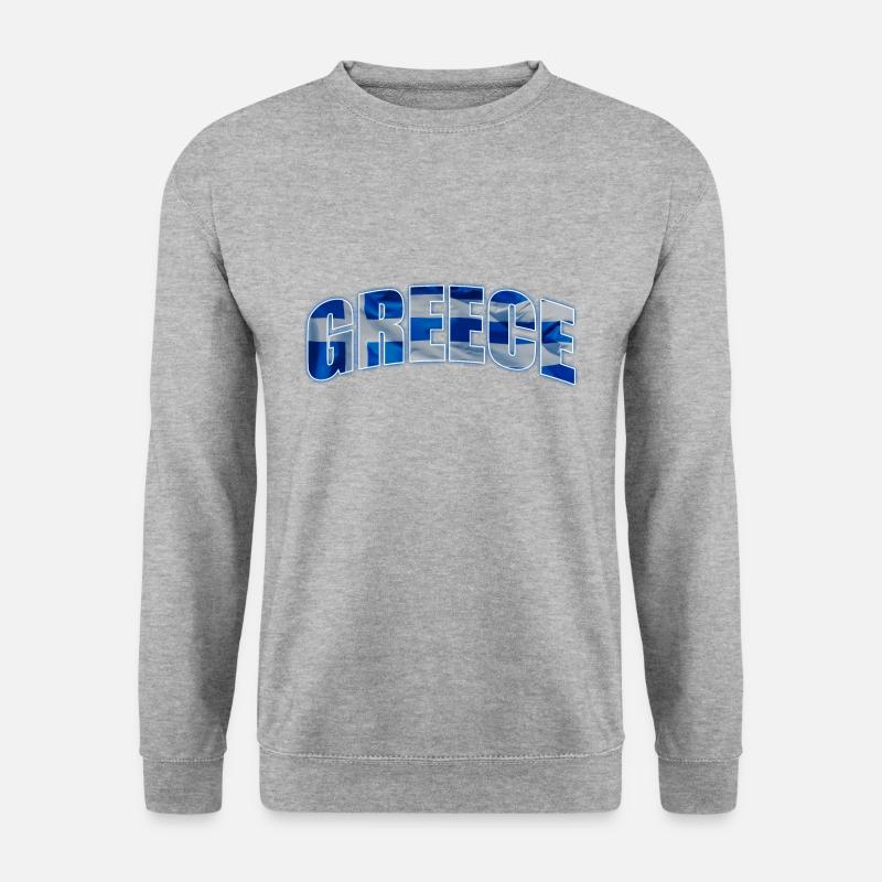 Greece - Unisex Pullover - Weißgrau meliert