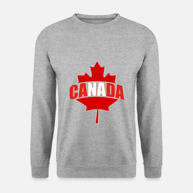 Canada Kanada Heimat - Unisex Pullover - Weißgrau meliert