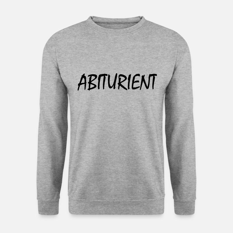 Abiturient - Unisex Pullover - Weißgrau meliert