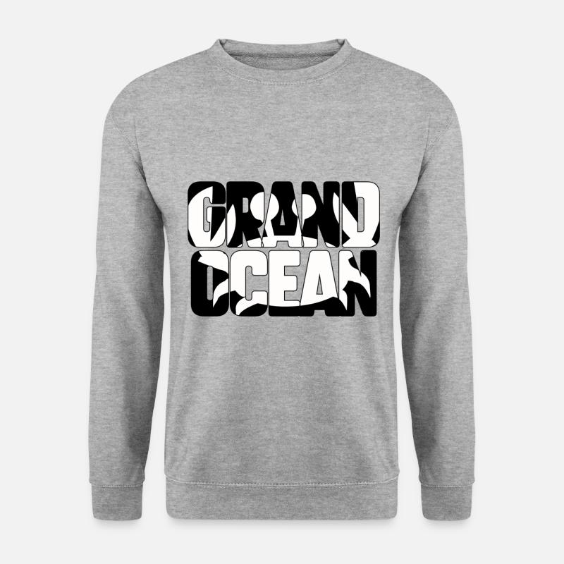 Großer Ozean - Unisex Pullover - Weißgrau meliert