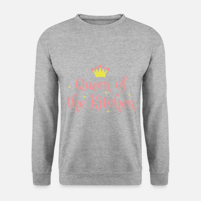 Queen of the Kitchen - Unisex Pullover - Weißgrau meliert