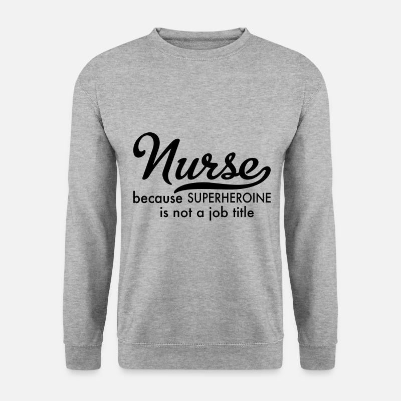 Krankenschwester - Unisex Pullover - Weißgrau meliert