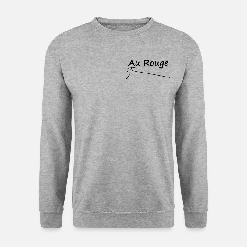 Au Rouge - Unisex Pullover - Weißgrau meliert
