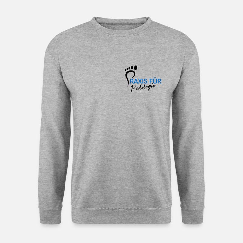 Praxis für Podologie - Unisex Pullover - Weißgrau meliert