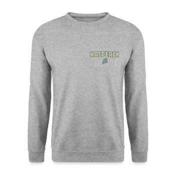 Kasperin - Unisex Pullover - Weißgrau meliert - Vorne - Alina (178cm) & Michal (187cm)