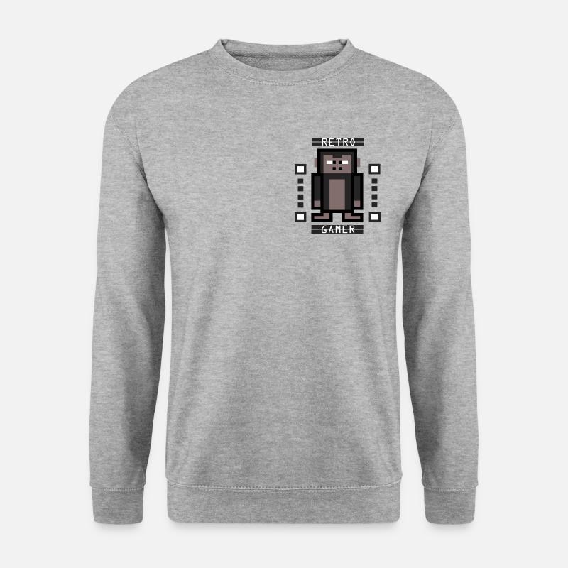 Gorilla - Unisex Pullover - Weißgrau meliert