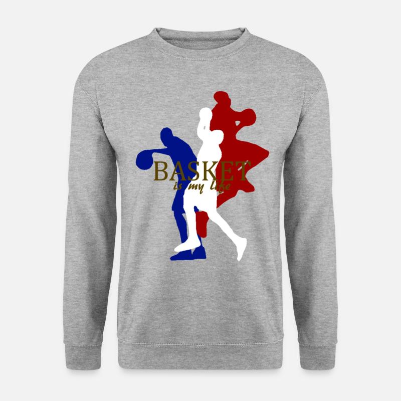 basket is my life - Unisex Sweatshirt - salt & pepper