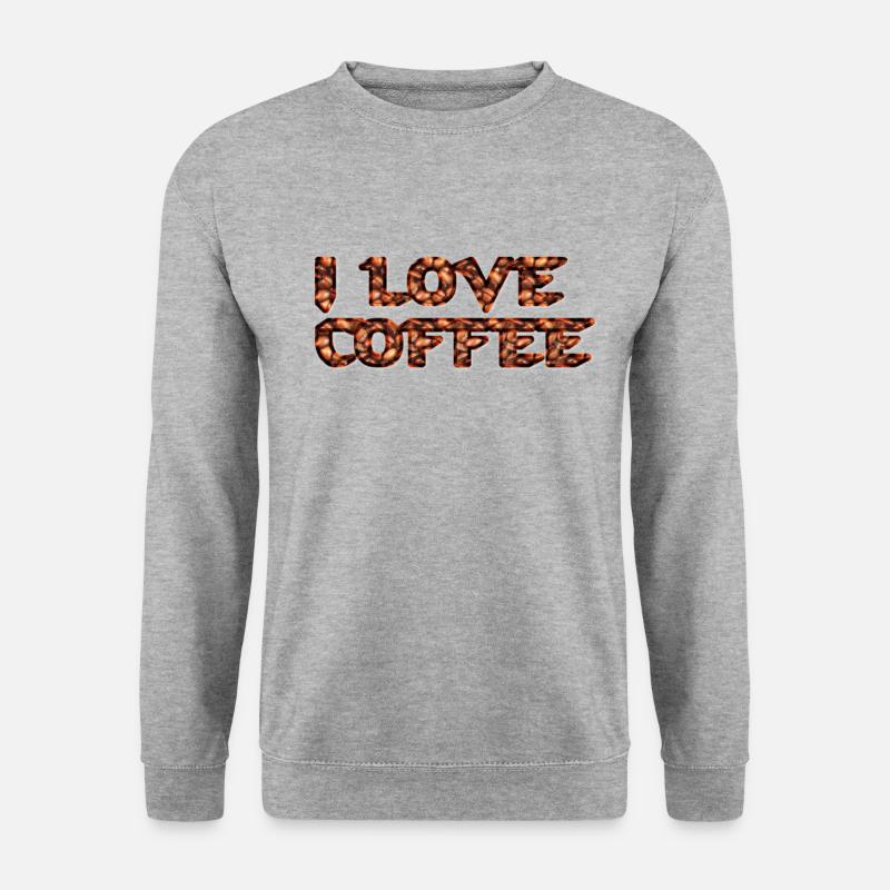 Impression de grains de café - Sweat-shirt Unisexe - gris chiné