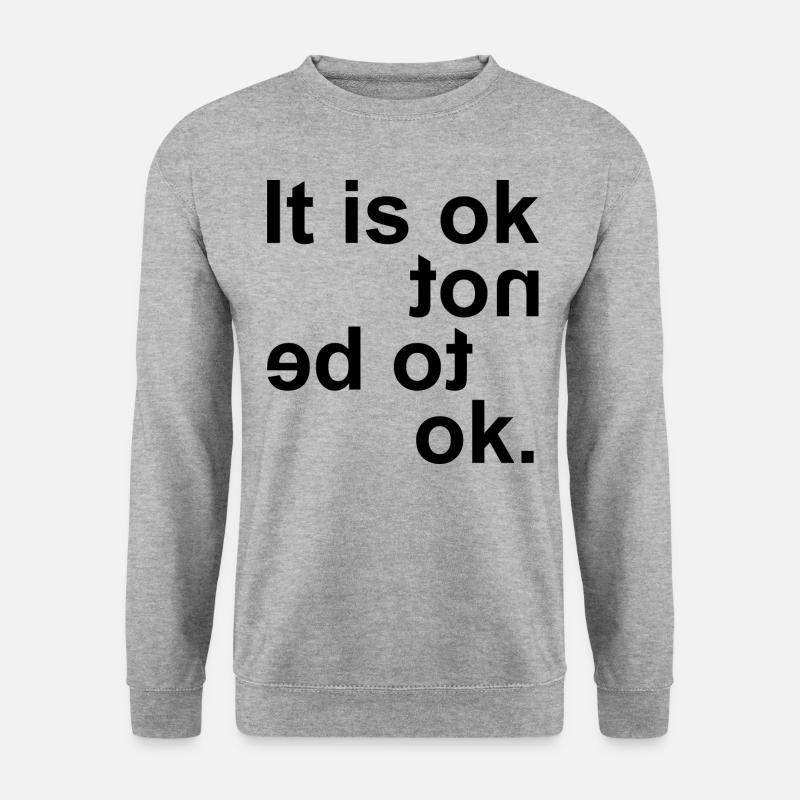 OK Zitat - Unisex Pullover - Weißgrau meliert