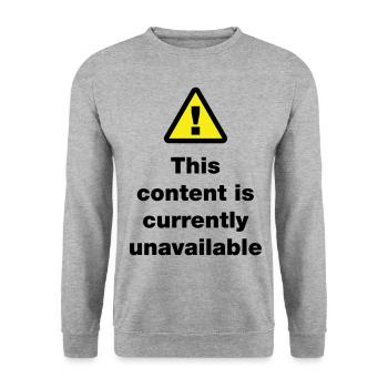 ⚠ This Content Is Currently Unavailable - Unisex Sweatshirt - salt & pepper - Front - Alina (178cm) & Michal (187cm)