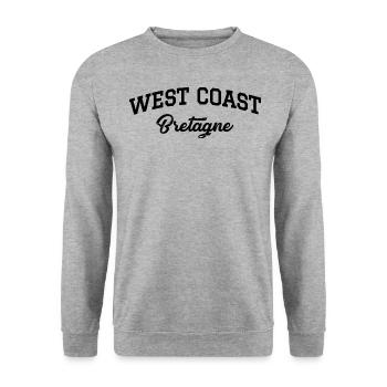 WEST COAST Brittany - Unisex Sweatshirt - salt & pepper - Front - Alina (178cm) & Michal (187cm)