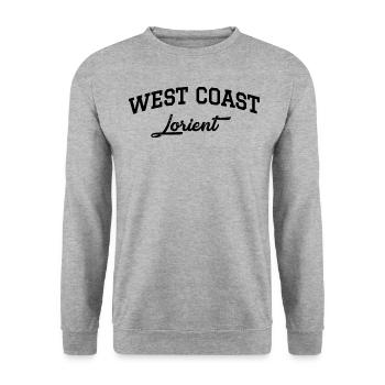 WEST COAST Lorient - Unisex Sweatshirt - salt & pepper - Front - Alina (178cm) & Michal (187cm)