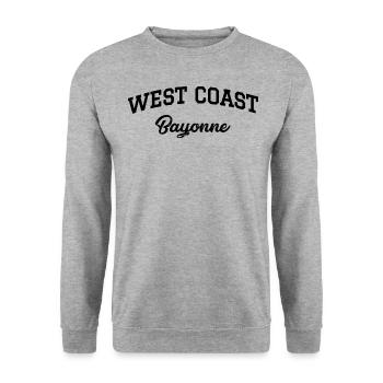WEST COAST Bayonne - Sweat-shirt Unisexe - gris chiné - Devant - Alina (178cm) & Michal (187cm)