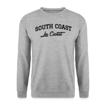 SOUTH COAST La Ciotat - Sweat-shirt Unisexe - gris chiné - Devant - Alina (178cm) & Michal (187cm)