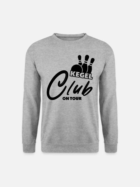 Kegelclub on Tour - Unisex Pullover - Weißgrau meliert