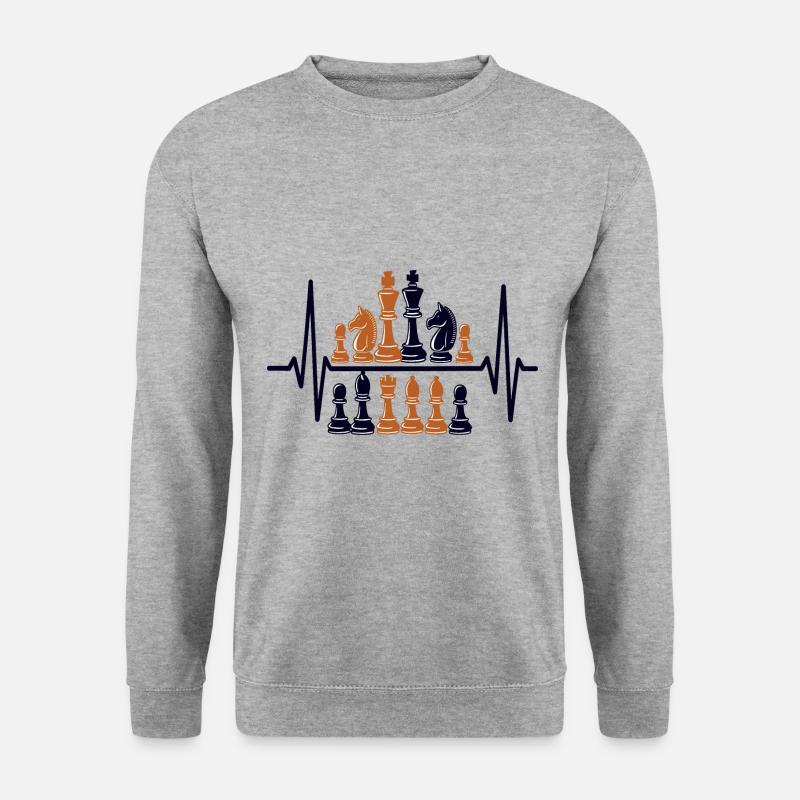 Chess Pieces King Strategy Design - Unisex Sweatshirt - salt & pepper