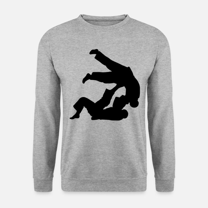 Brazilian Jiu-Jitsu BJJ - Unisex Pullover - Weißgrau meliert
