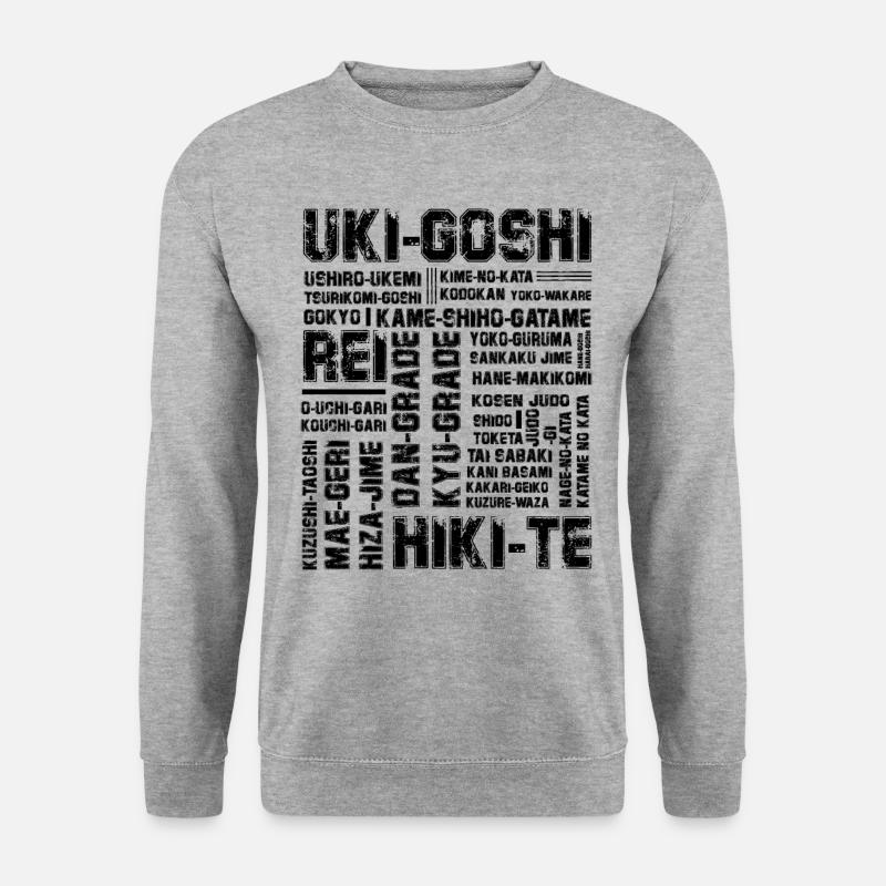 Judo - Unisex Pullover - Weißgrau meliert