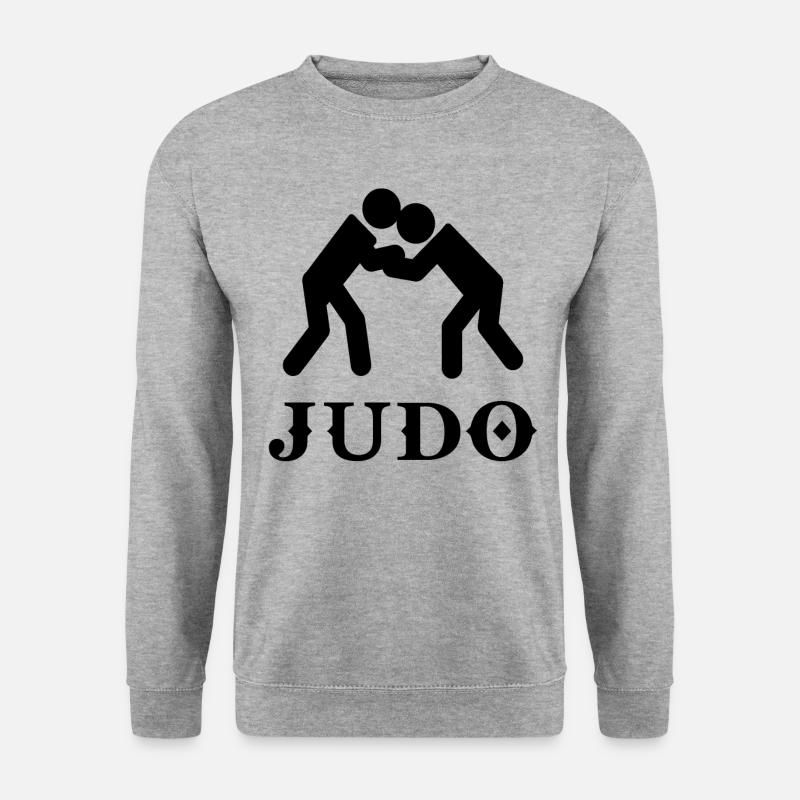 Judo - Unisex Pullover - Weißgrau meliert