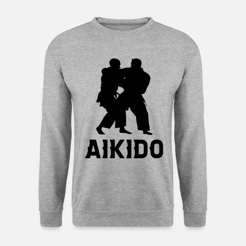 Aikido - Unisex Pullover - Weißgrau meliert