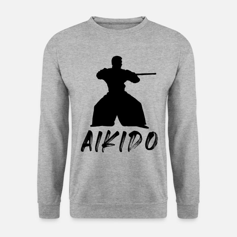 Aikido - Unisex Pullover - Weißgrau meliert