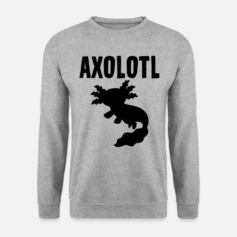 Axolotl - Unisex Pullover - Weißgrau meliert