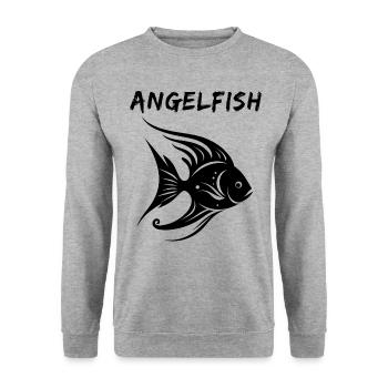Skalar - Unisex Pullover - Weißgrau meliert - Vorne - Alina (178cm) & Michal (187cm)