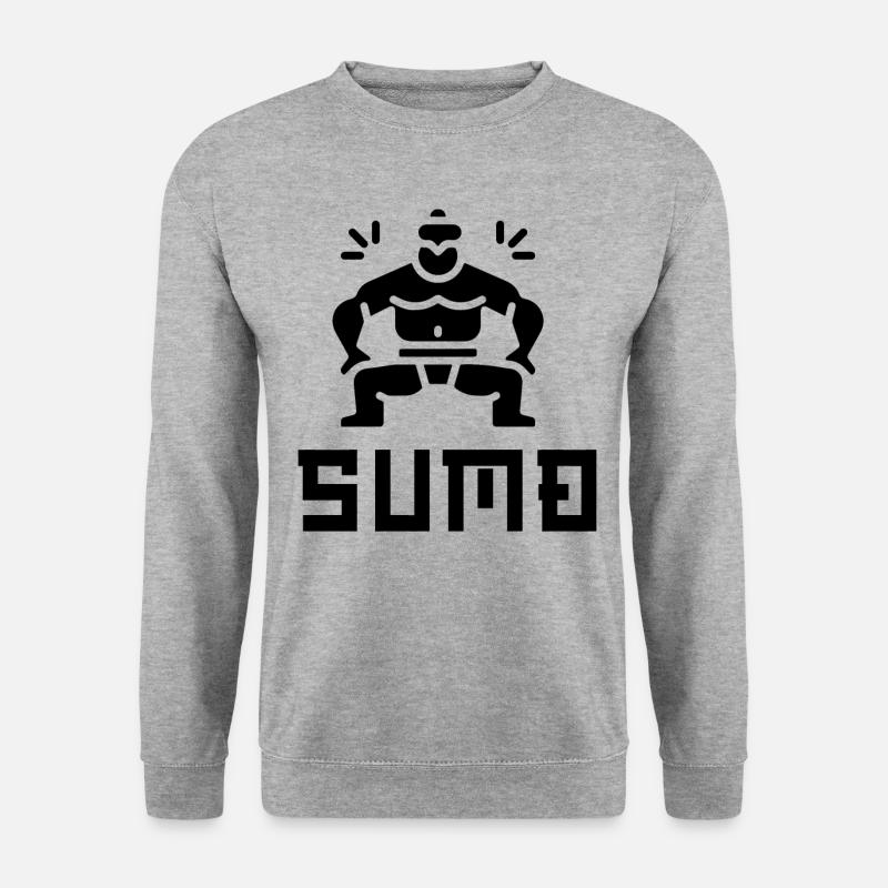 Sumo - Unisex Pullover - Weißgrau meliert